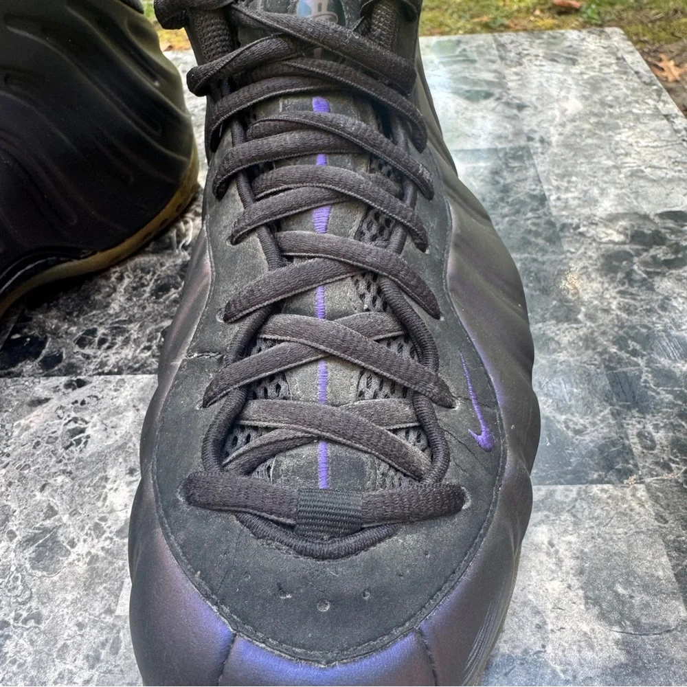 Nike Air Foamposite One Eggplant 2009 314996-051 Size 9.5 Men ( SOLE DETACHED) - Picture 8 of 16